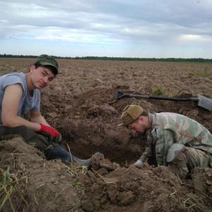 Останки неизвестного красноармейца обнаружил отряд «Витязь» в Ржевском районе