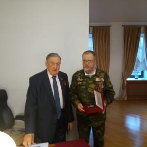Московские поисковики поздравили Владимира Ивановича Долгих с 95-летием