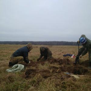 Трех красноармейцев обнаружили поисковики отряда «Витязь» в Зубцовском районе