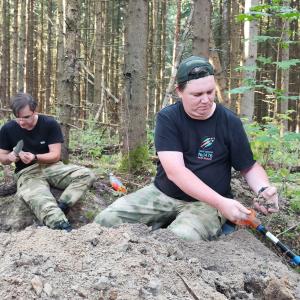 Неизвестного красноармейца обнаружили московские поисковики подо Ржевом